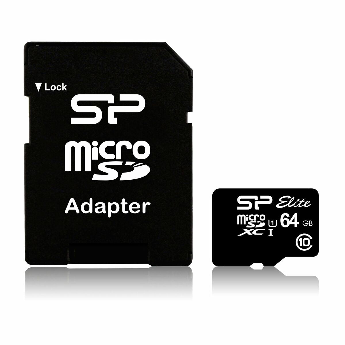 Micro-SD-Speicherkarte mit Silizium-Netzteil SP064GBSTXBU1V10SP SDHC 64 GB
