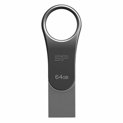 Silicon Power C80 USB-Stick 64 GB Titanschwarz