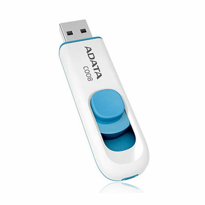 Adata USB-Stick AC008-64G-RWE 64 GB Weiß Blau/Weiß 64 GB