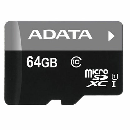 Carte Mémoire Micro SD avec Adaptateur Adata CLASS10 64 GB