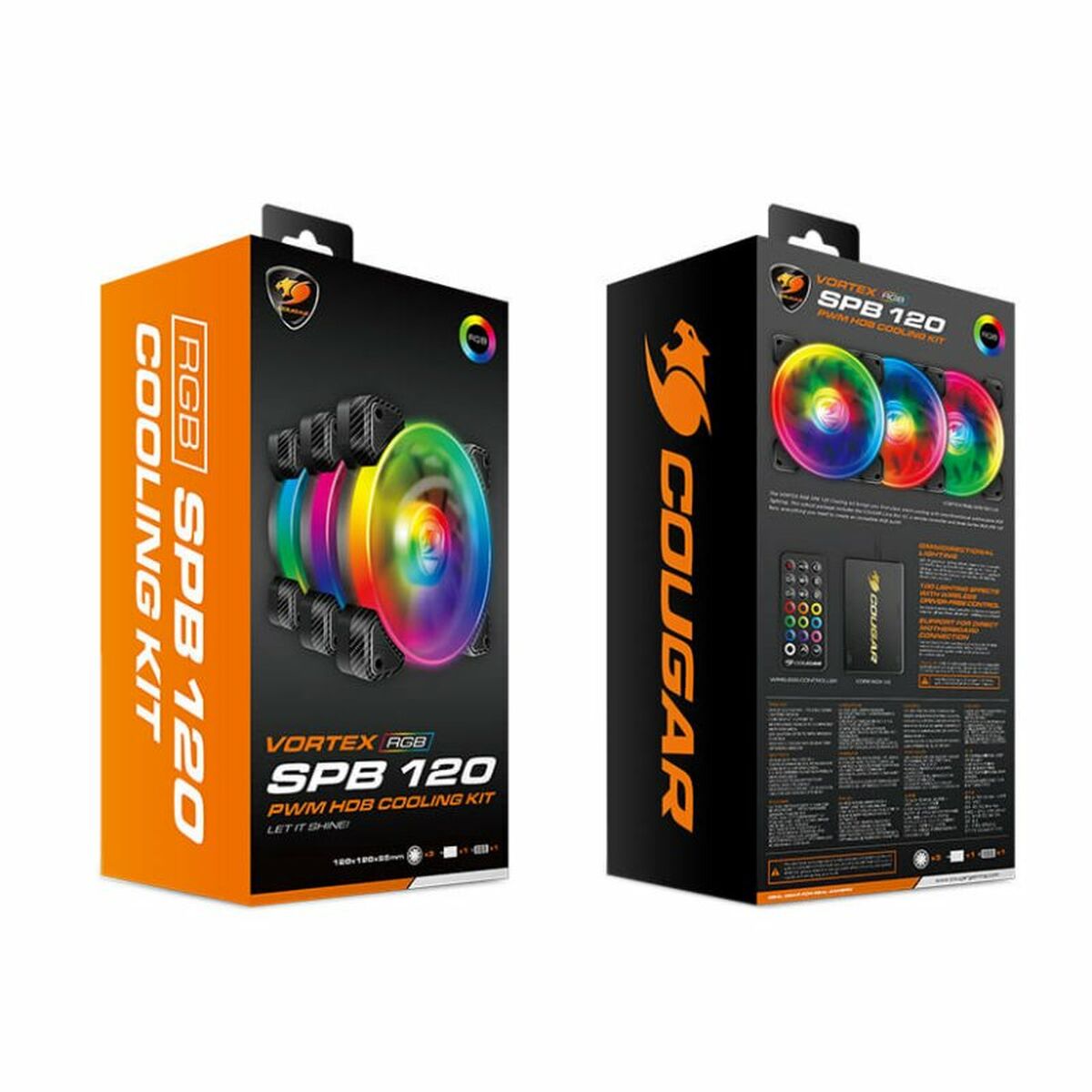 Cougar Vortex RGB SPB 120 Kabinenventilator