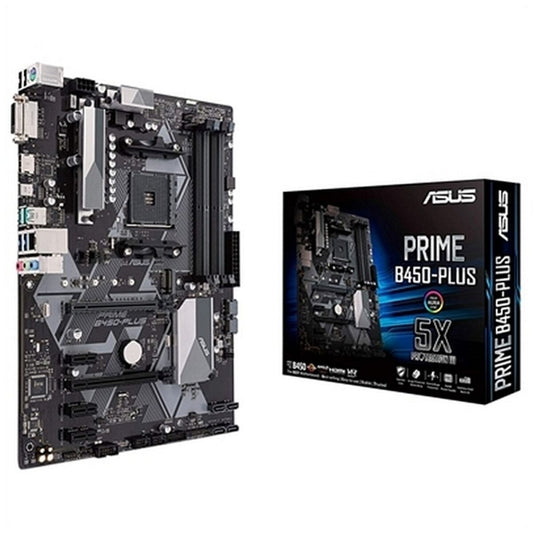 Asus PRIME B450-PLUS Motherboard ATX DDR4 AM4 AMD B450 AMD AMD AM4