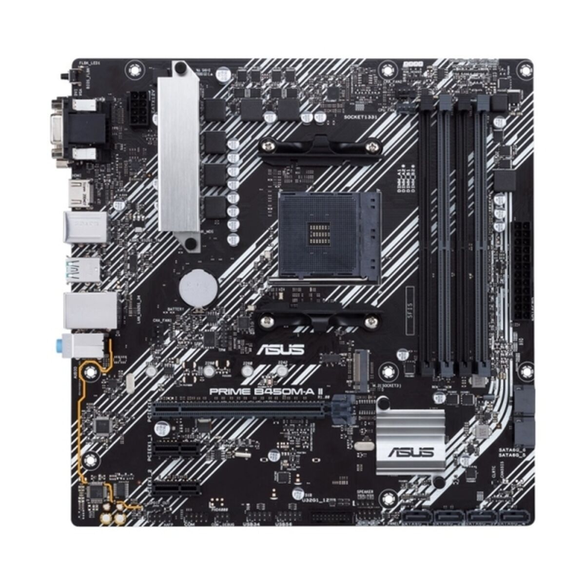 Asus PRIME B450M-A II Motherboard mATX DDR4 AM4 AMD B450 AMD AMD AM4