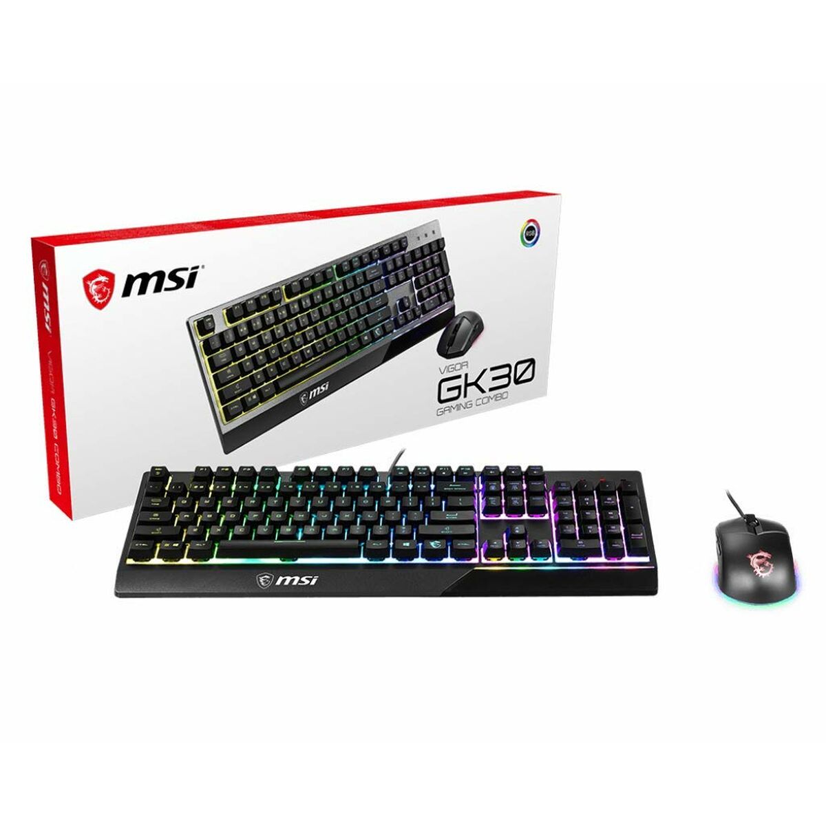 Tastatur und Maus MSI Vigor GK30 Spanisch Qwerty