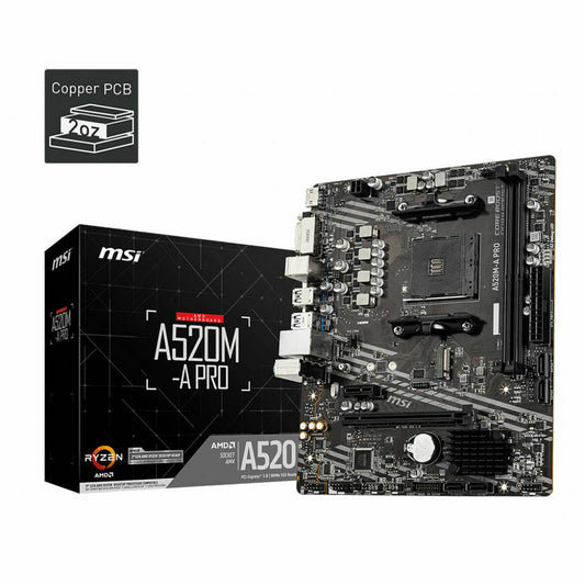 Placa Base MSI 7C96-001R mATX AM4     AMD® A520 AMD AMD AM4  