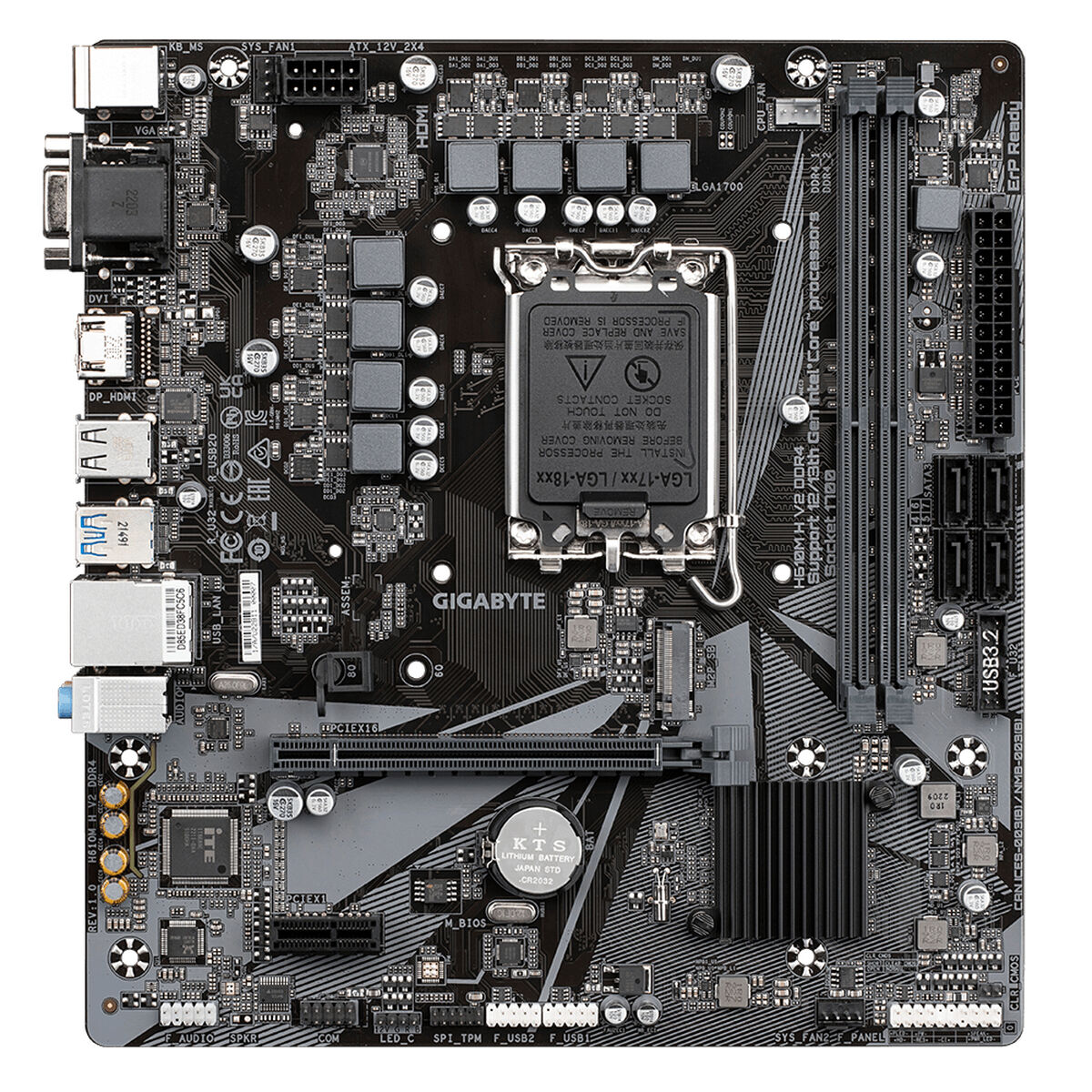 Gigabyte H610M H V2 DDR4 LGA 1700 Intel H610 Motherboard