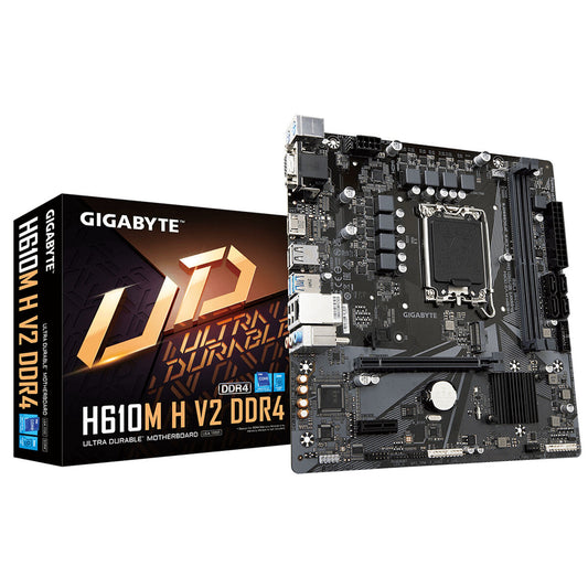 Gigabyte H610M H V2 DDR4 LGA 1700 Intel H610 Motherboard