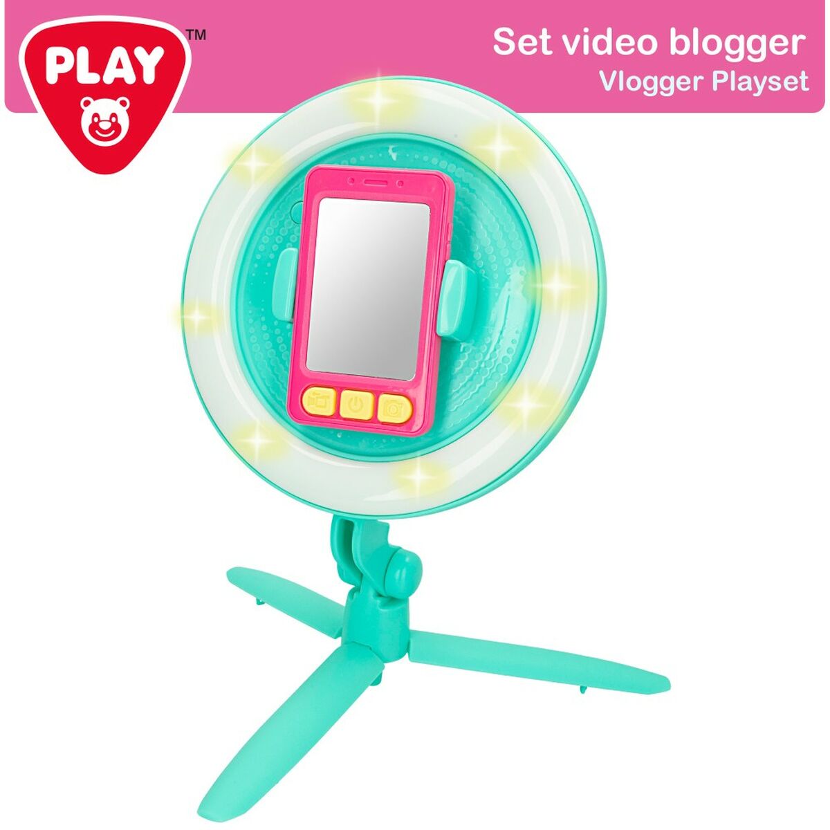 Aro de Luz para Selfie PlayGo Video Blogger Juguete Smartphone