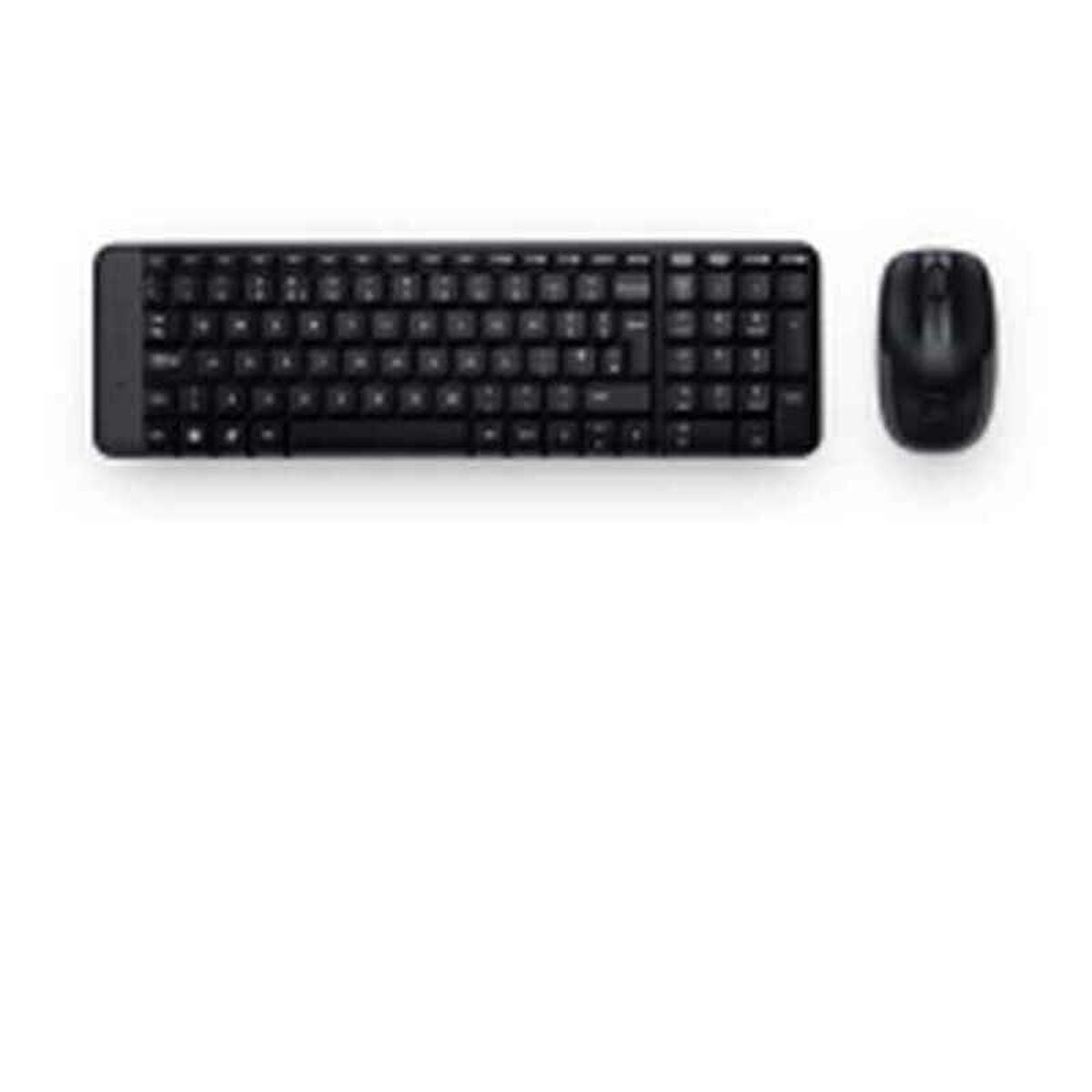 Teclado y Ratón Inalámbrico Logitech MK220 Negro Qwerty Español