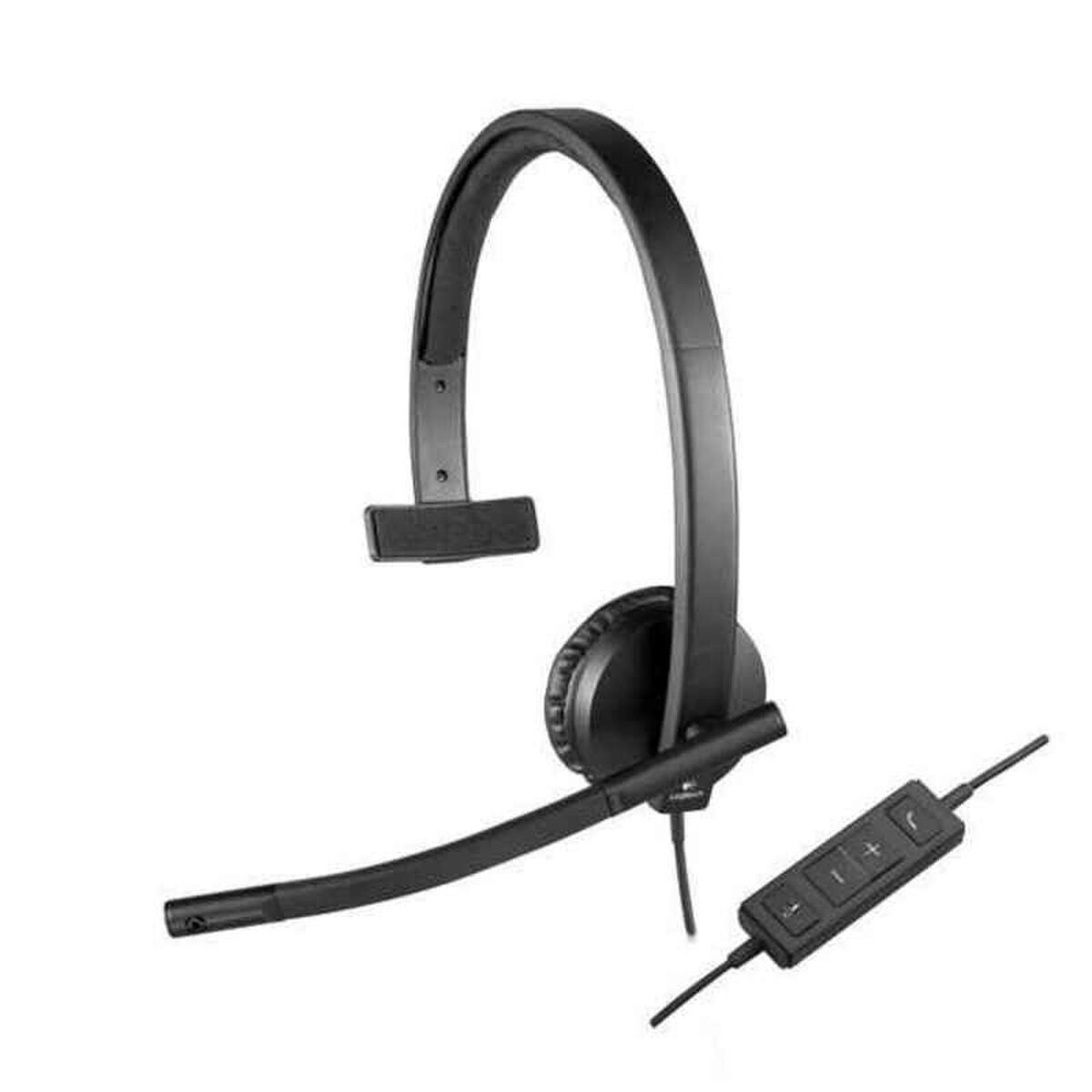 Headsets mit Mikrofon Logitech H570e Schwarz