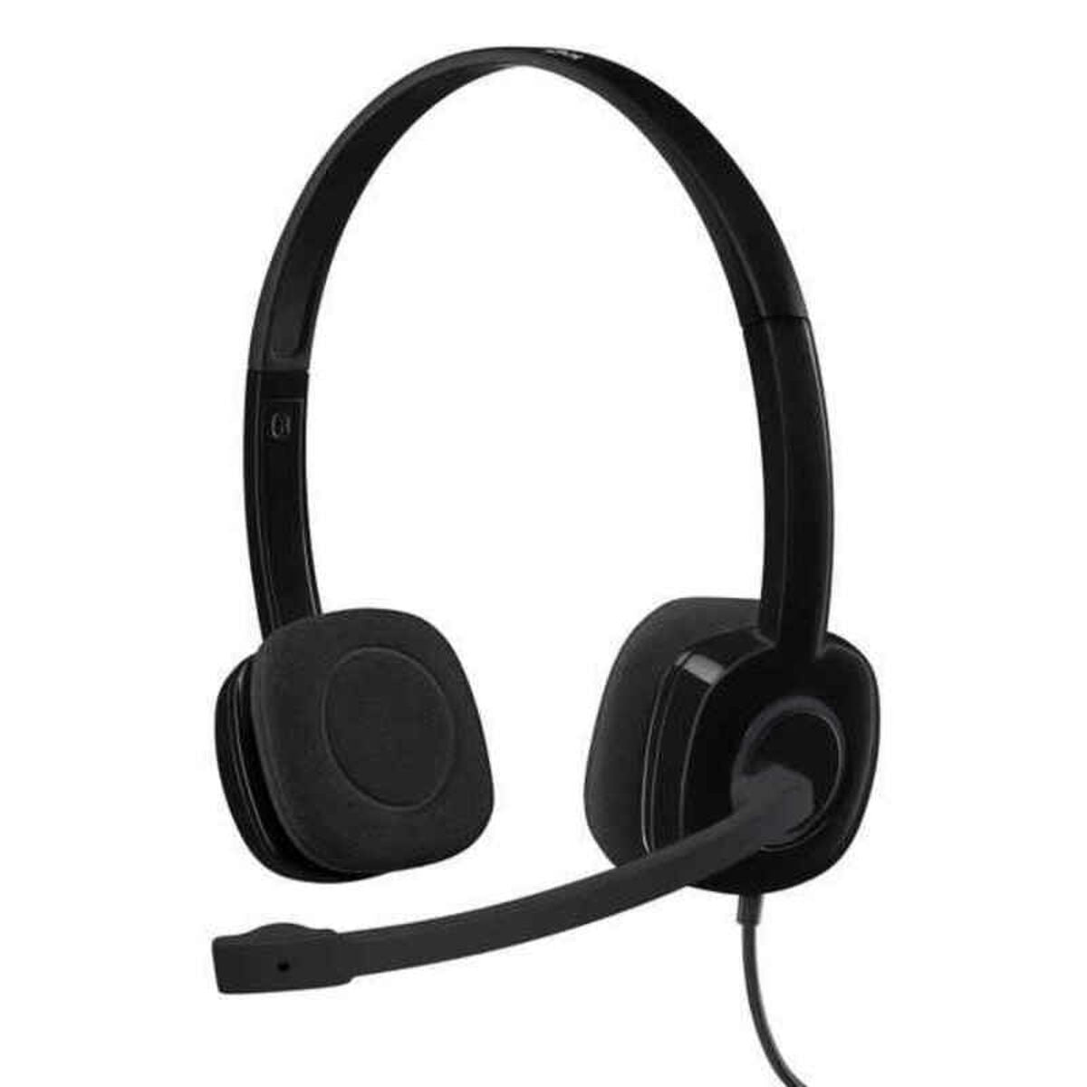 Headsets mit Mikrofon Logitech 981-000589 Schwarz