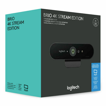 Logitech BRIO STREAM 4K Ultra HD 90 fps 13 MPX Webcam