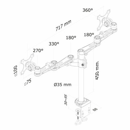 Soporte de Mesa para Pantalla Neomounts FPMA-D935D          