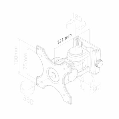 Soporte TV Neomounts FPMA-W250BLACK      