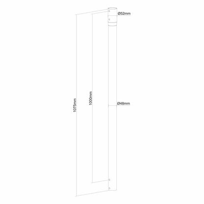 Barras de extensión Neomounts NS-EP100BLACK 100 kg