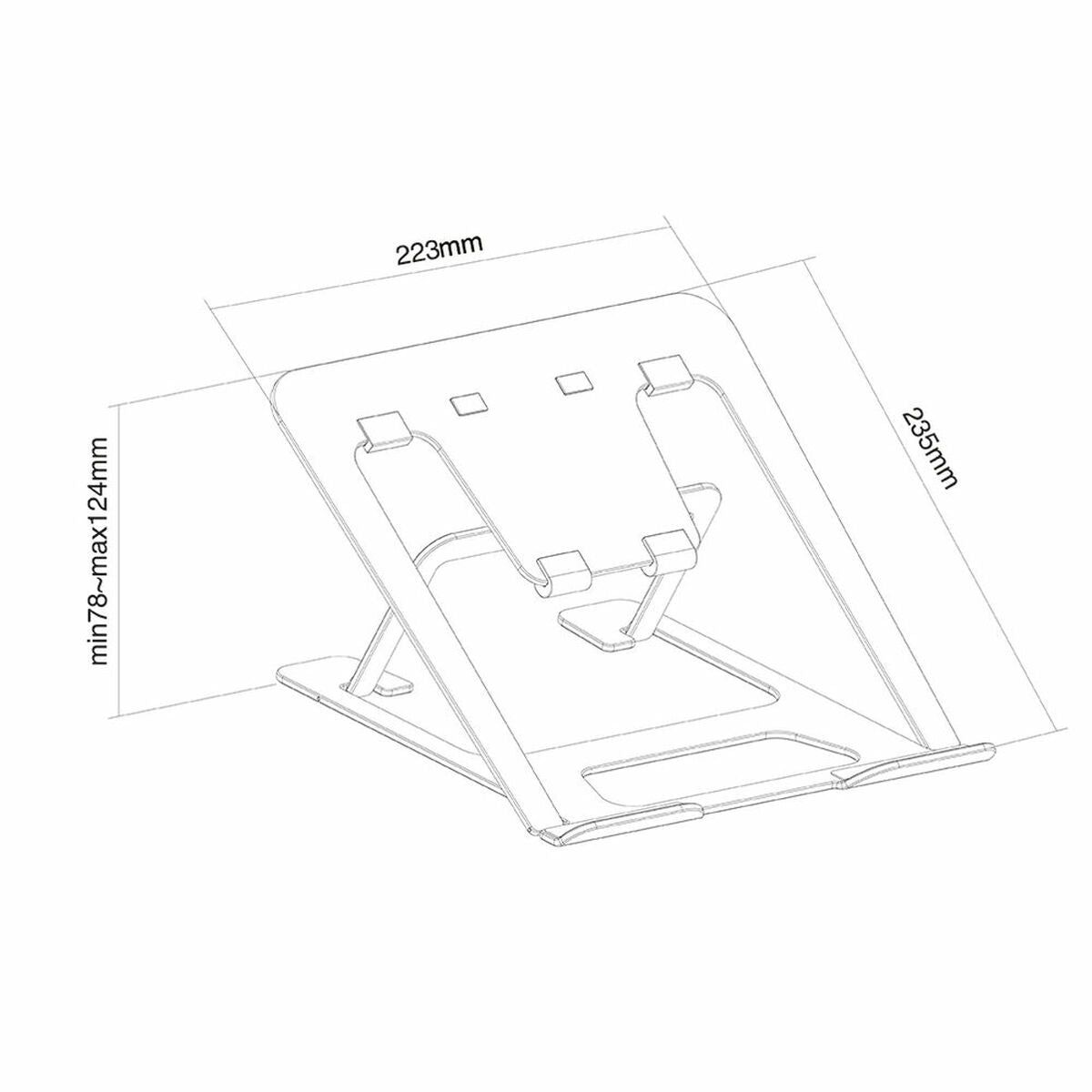 Soporte para Portátil Neomounts NSLS085BLACK        