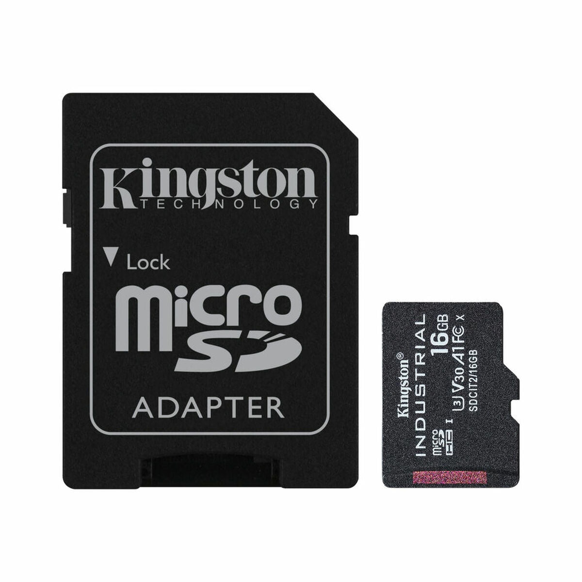 Micro-SD-Speicherkarte mit Kingston SDCIT2/16GB-Adapter 16 GB