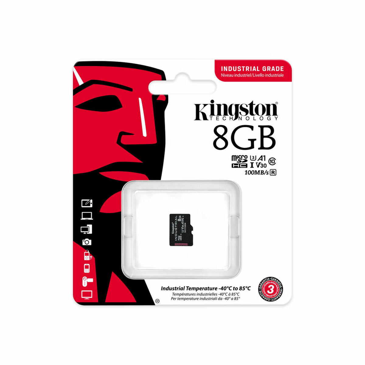 Tarjeta de Memoria Micro SD con Adaptador Kingston SDCIT2/8GBSP        