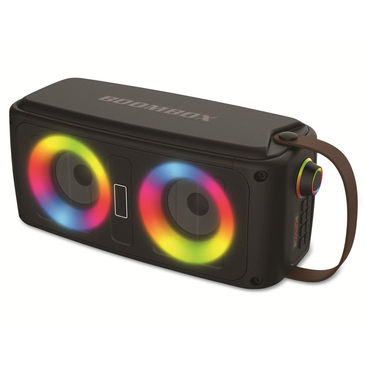 Tragbare Bluetooth-Lautsprecher von Denver Electronics, schwarze LED-RGB