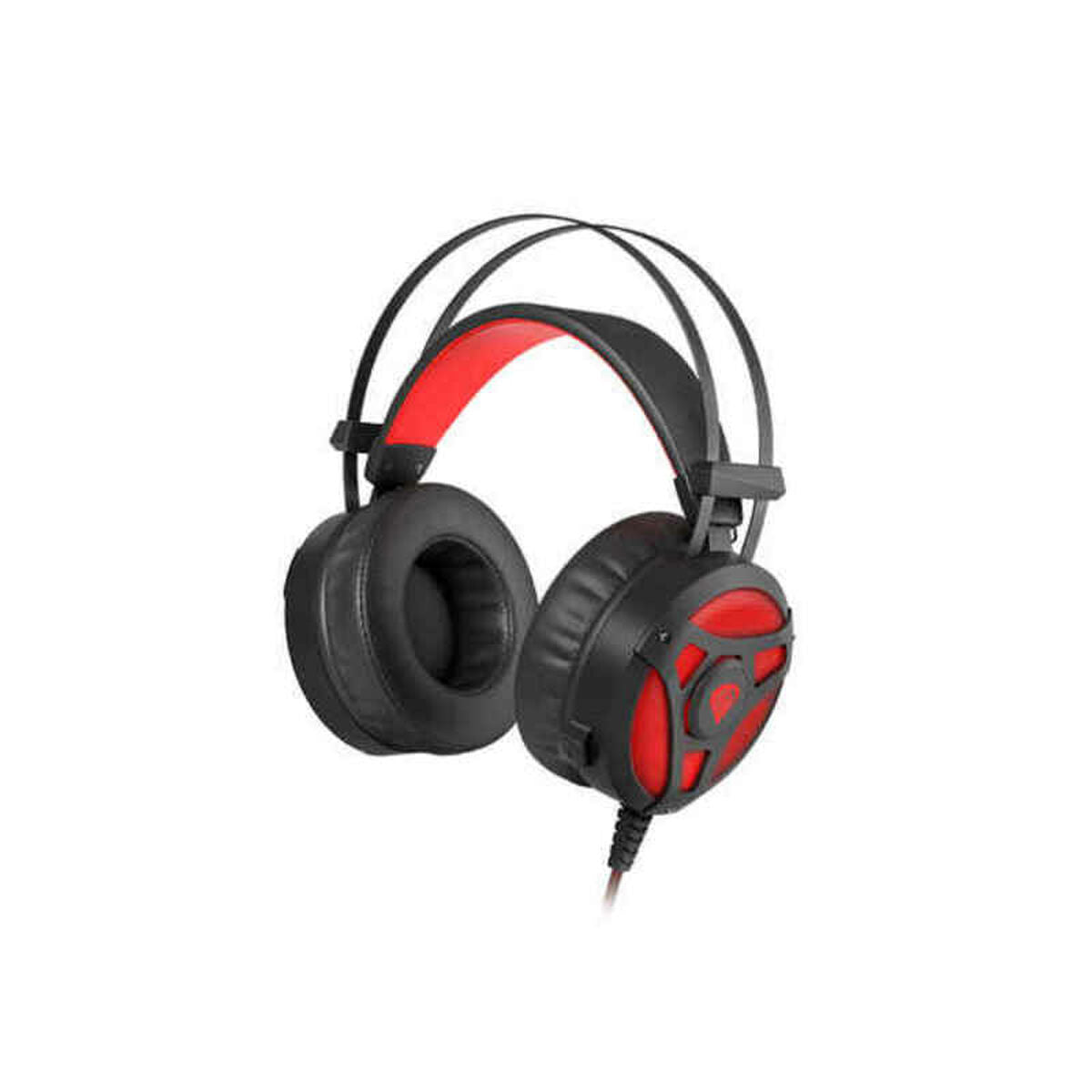 Headsets mit Mikrofon Genesis NEON 360 Rot Schwarz