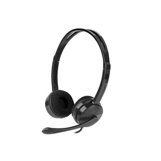 Headsets mit Mikrofon Natec Canary Black