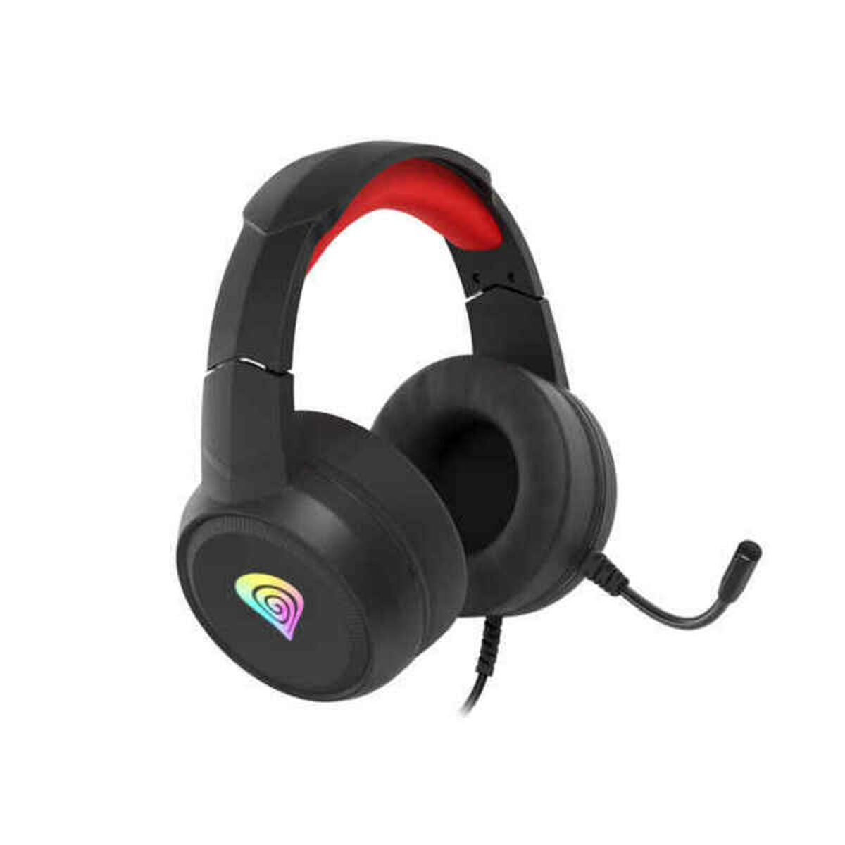 Bluetooth-Headsets mit Mikrofon Genesis NSG-1609 Rot Schwarz Mehrfarbig