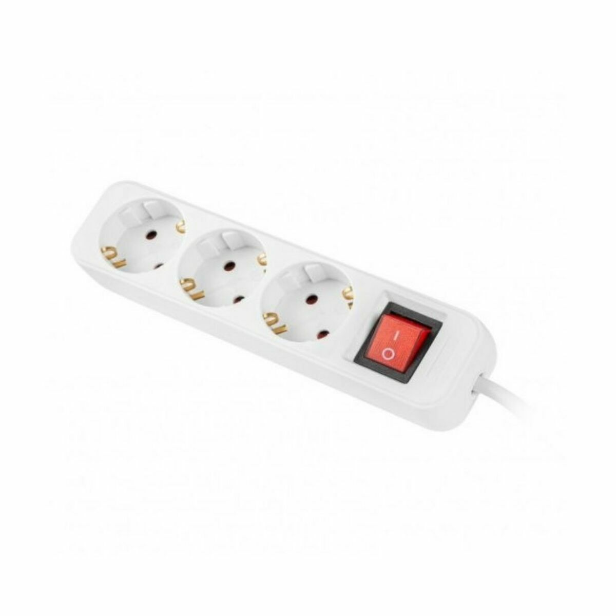 Schuko 3 Way Multi-socket Adapter Lanberg 2500 W 1,5 m White