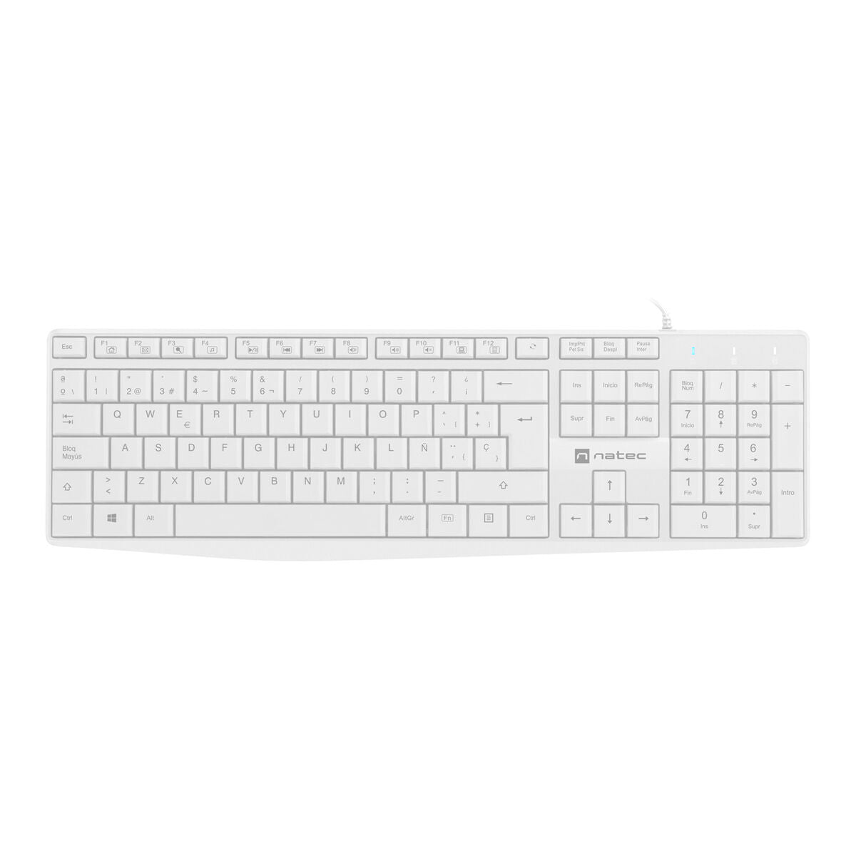 Natec NAUTILUS SLIM spanische Qwerty-Tastatur