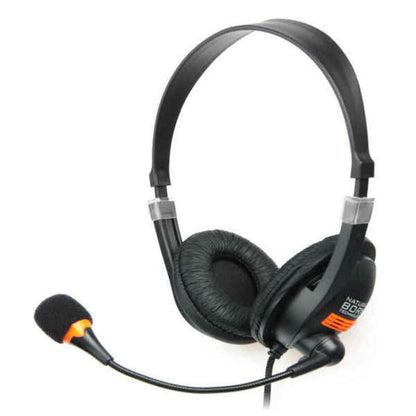 Kopfhörer mit Mikrofon Natec NSL-0294 Schwarz Orange (1 Einheiten)