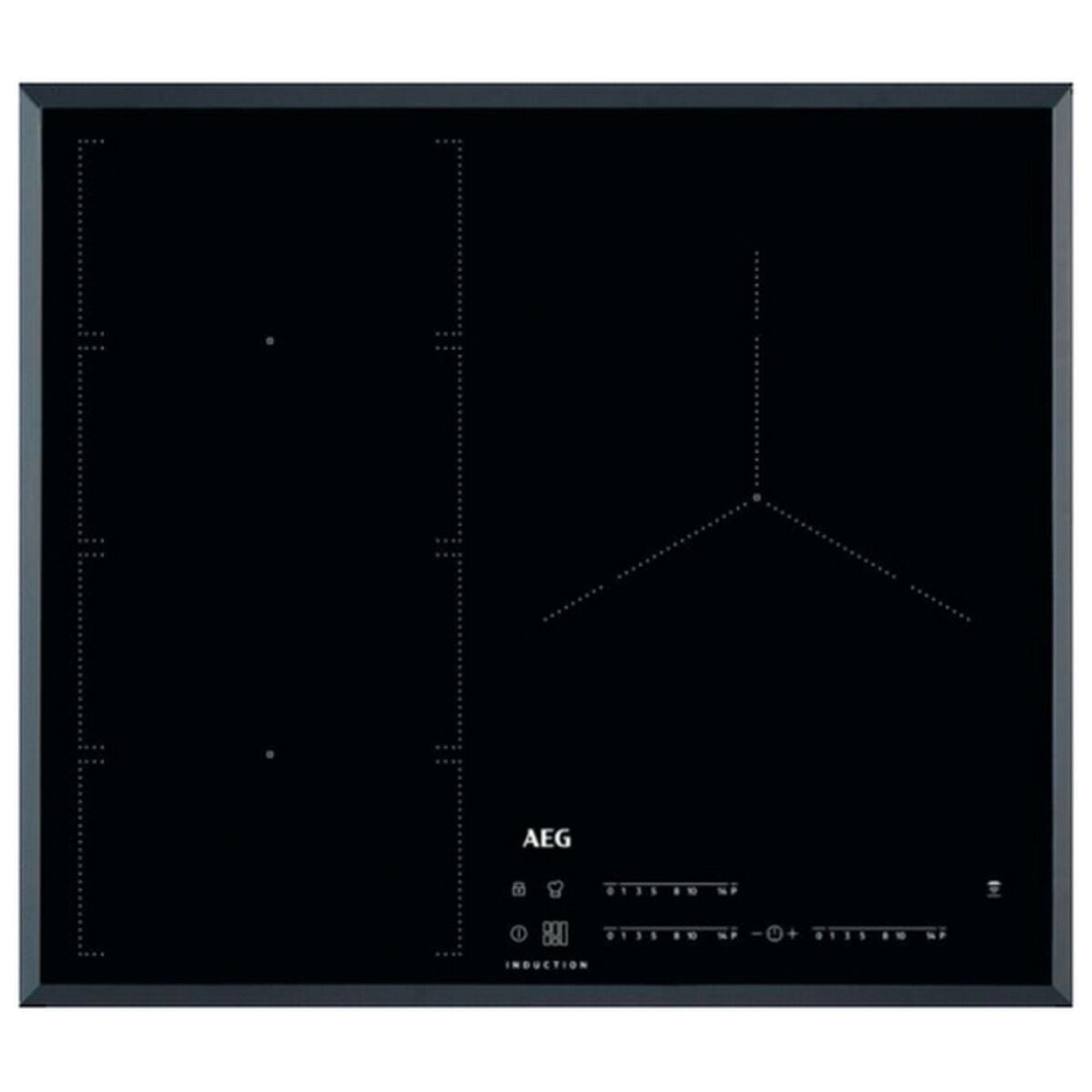 Placa de Inducción Aeg IKE63471FB 60 cm (3 Zonas de cocción)