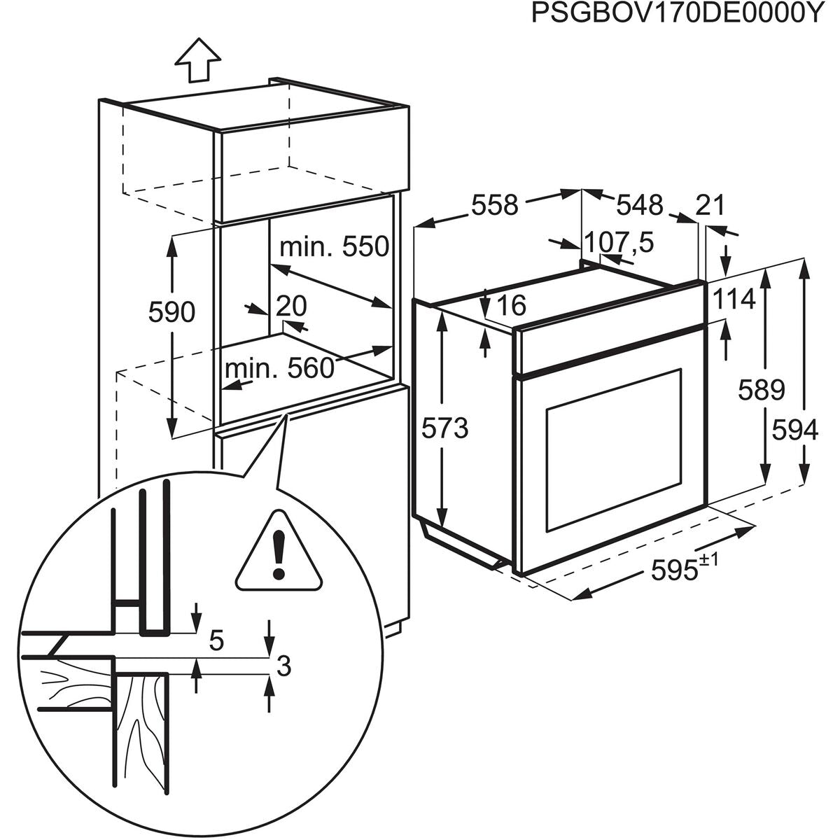 Horno Multifunción AEG BES331111M 72 L LCD 2780W 72 L