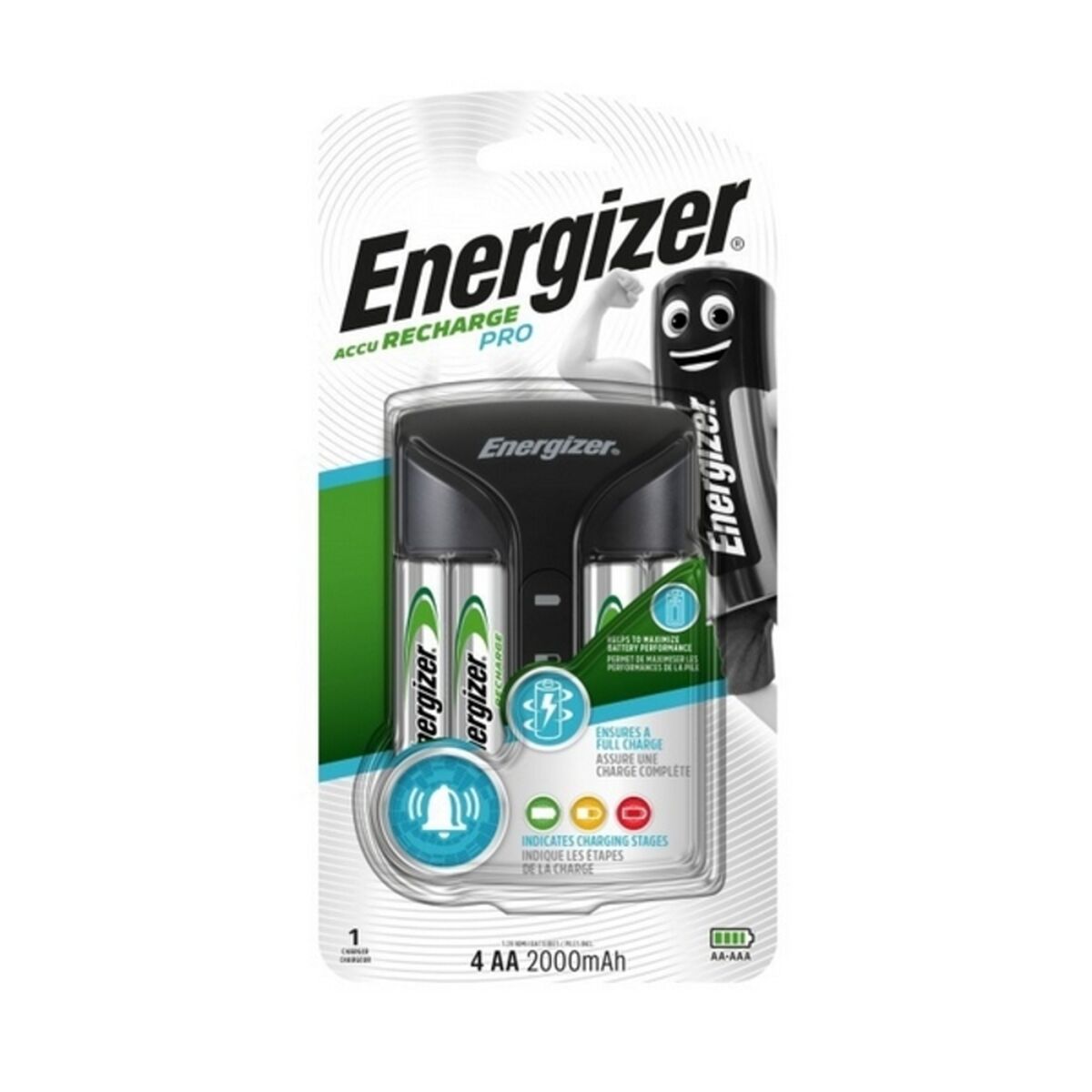 Cargador + Pilas Recargables Energizer 639837