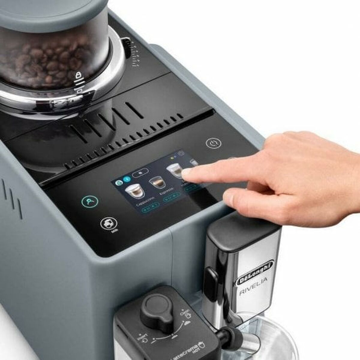 Cafetera Superautomática DeLonghi Rivelia EXAM440.55.G Gris 1450 W