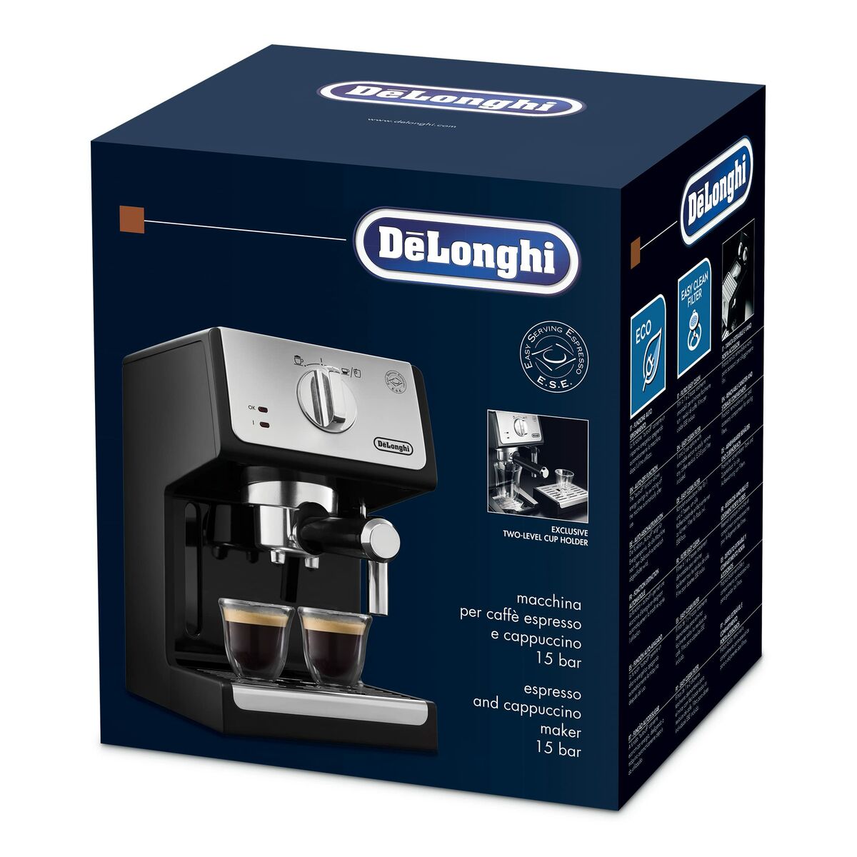 Kaffee-Express-Arm DeLonghi ECP33.21 Schwarz 1,1 L
