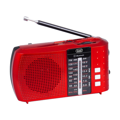 Trevi RA 7F20 BT Tragbares Bluetooth-Radio Rot FM/AM/SW