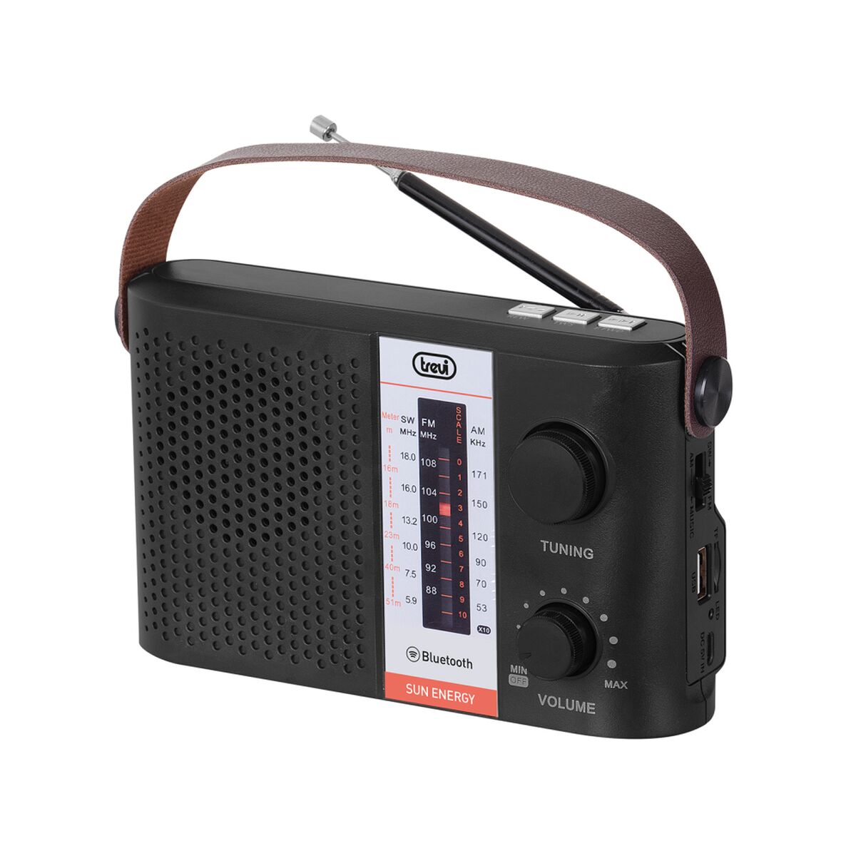 Trevi RA 7F25 BT Tragbares Bluetooth-Radio Schwarz