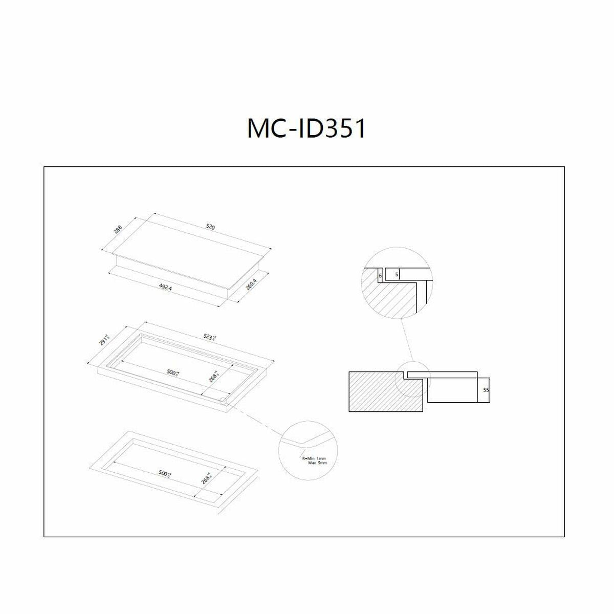 Placa de Inducción Hoover HDI 30