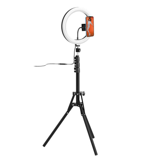 Selfie Ring Light Anneau de Lumière avec Triepied et Télécommande Celly CLICKGHOSTUSBBK