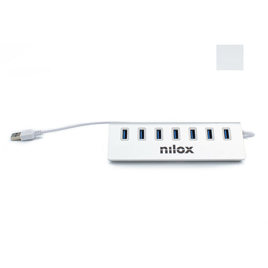 Hub USB Nilox NX7HUB30 Blanco