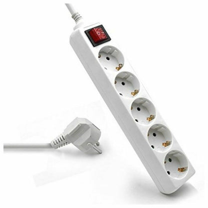 Power Socket - 5 sockets with Switch Ewent EW3916 Schuko (1,5 m)