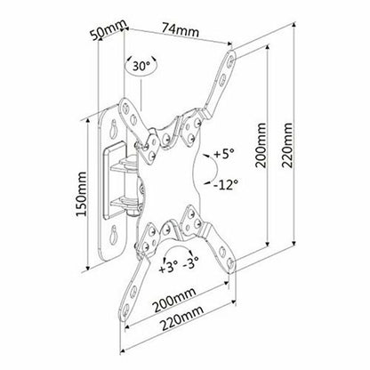 Soporte TV Ewent AISATV0203 AISATV0203 13"-42"