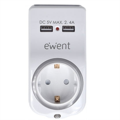 Steckdose mit 2 USB-Anschlüssen Ewent EW1225 16A 3680 W