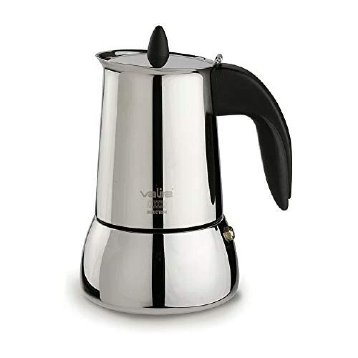 Italienische Kaffeemaschine Valira ISABELLA 6T Black Steel 6 Tassen