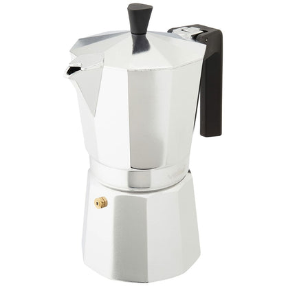 Valira VITRO 9T Italienische Kaffeemaschine, Silber, Aluminium, 9 Tassen