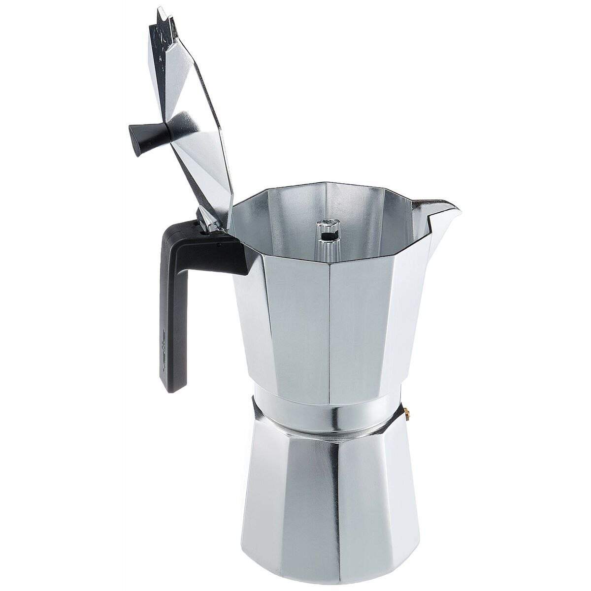 Valira VITRO 12T Italienische Kaffeemaschine, Silber, Aluminium (12 Tassen)