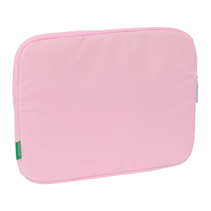 Housse d'ordinateur portable Benetton Pink Rose 15,6'' 39,5 x 27,5 x 3,5 cm