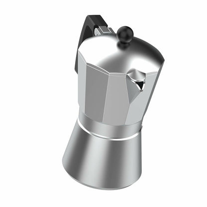 Taurus KCP9009 9T MINI MOKA Italienische Kaffeemaschine, Silber, Aluminium (9 Tassen)