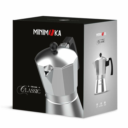 Taurus KCP9009 9T MINI MOKA Italienische Kaffeemaschine, Silber, Aluminium (9 Tassen)