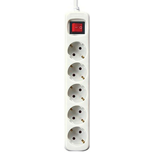 Power Socket - 5 sockets with Switch Silver Electronics