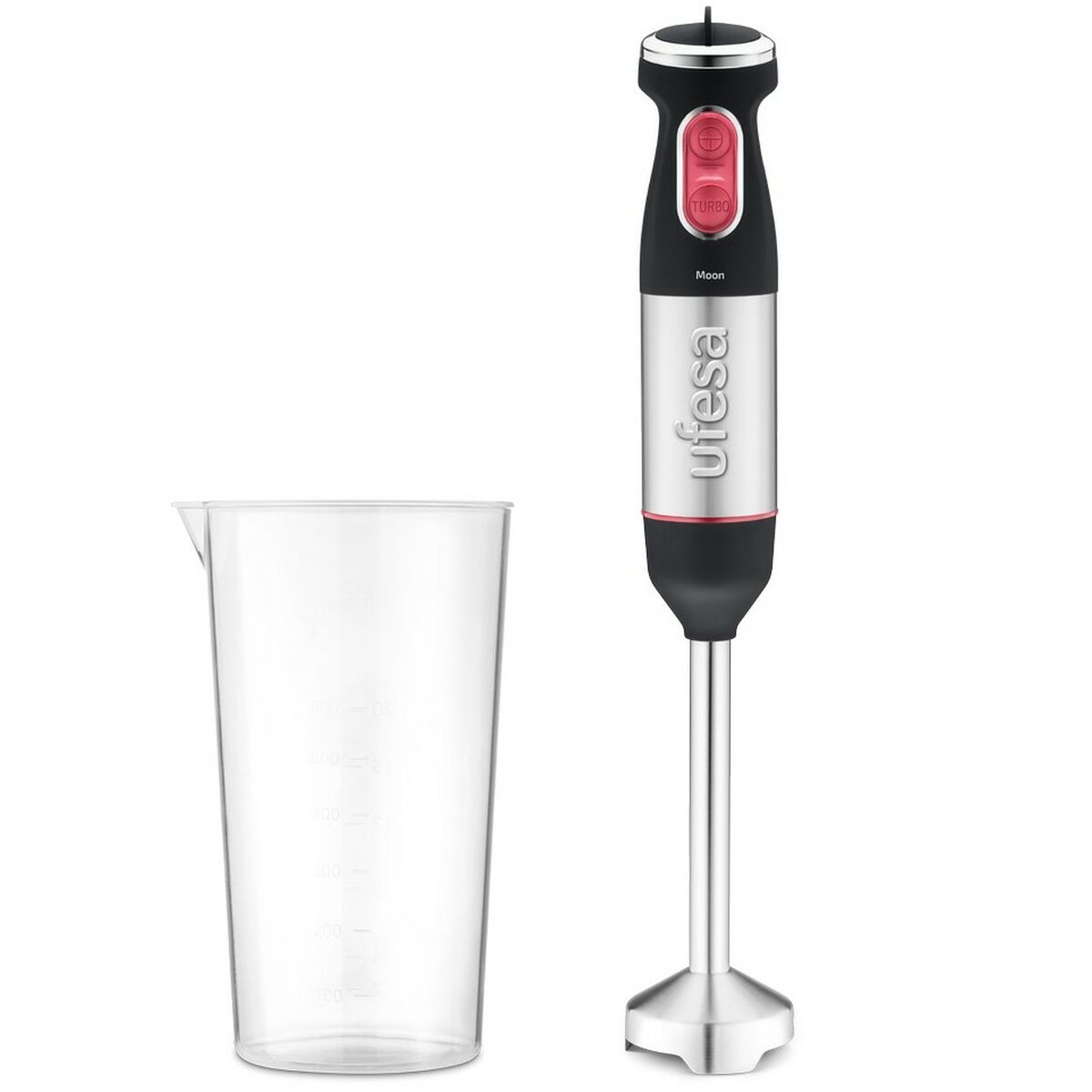 Hand-held Blender UFESA MOON MAX Black Red 1000 W